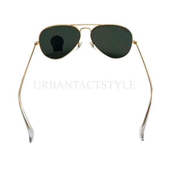 New Ray-Ban Aviator Sunglasses CLASSIC GREEN G-15 Lens - RB3025 - 58mm Standard - Picture 7 of 9